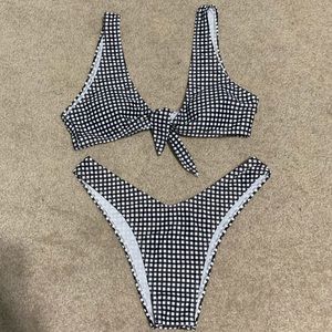 ZAFUL GINGHAM BIKINI SET